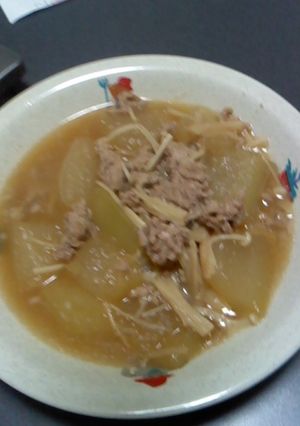 冬瓜とひき肉の煮-レシピのメイン写真