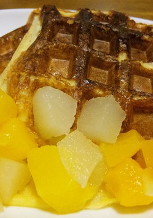 フルーツと一緒！フレンチトーストワッフル-レシピのメイン写真