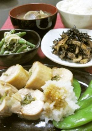 鶏もも肉の巻蒸し-レシピのメイン写真