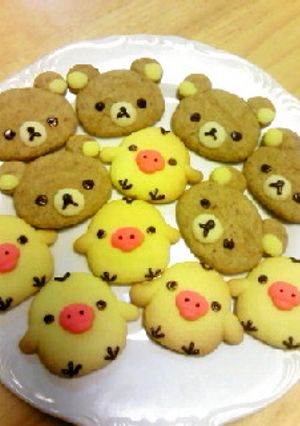 リラックマ＆キイロイトリクッキー-レシピのメイン写真
