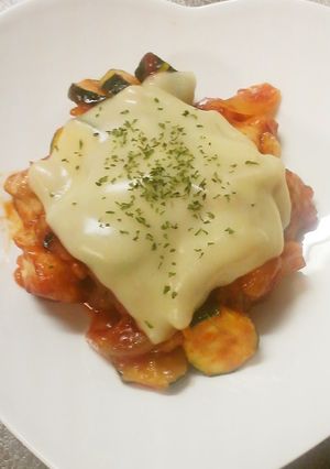 鶏肉とズッキーニのケチャップ炒め-レシピのメイン写真