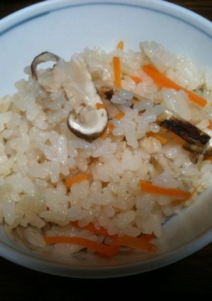 マツタケご飯-レシピのメイン写真