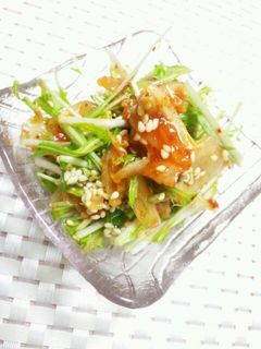 *水菜のキムチ和え*-レシピのメイン写真