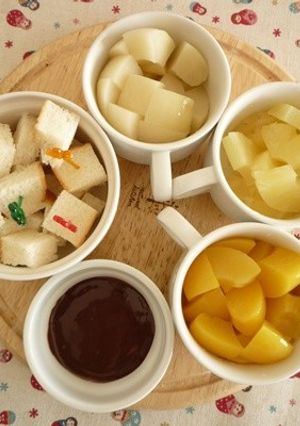 ふるぱんDEチョコフォンデュ-レシピのメイン写真