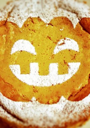 ハロウィン。秘密のパンプキンチーズケーキ-レシピのメイン写真