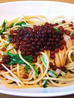 いくらの醤油漬けで♪簡単パスタ-レシピのメイン写真