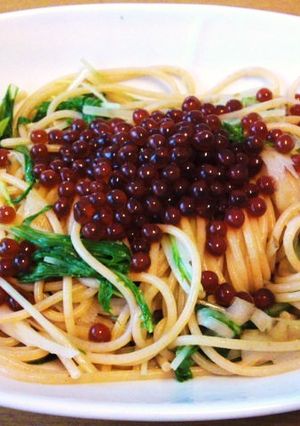 いくらの醤油漬けで♪簡単パスタ-レシピのメイン写真