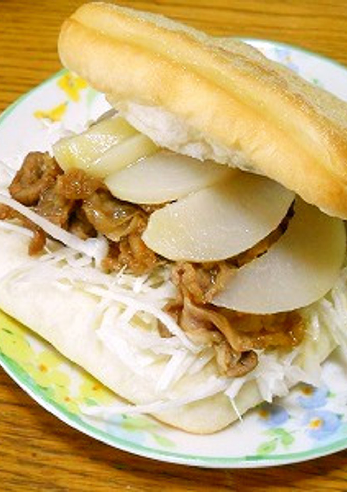 桃としょうが焼きのふるぱん-レシピのメイン写真
