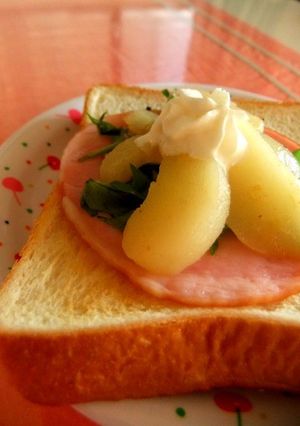 洋ナシとハムのグリルサンド-レシピのメイン写真