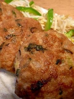 タレ不要☆豚挽き肉の簡単つくねバーグ-レシピのメイン写真