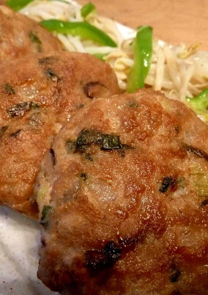 タレ不要☆豚挽き肉の簡単つくねバーグ-レシピのメイン写真