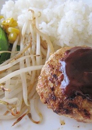 歯ごたえIN ハンバーグ(卵抜き)-レシピのメイン写真