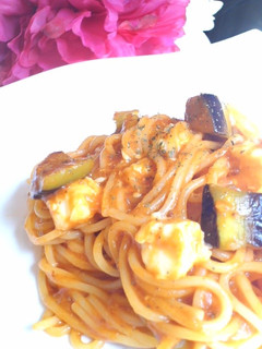 1分で!なすとチーズのボロネーゼ風パスタ-レシピのメイン写真