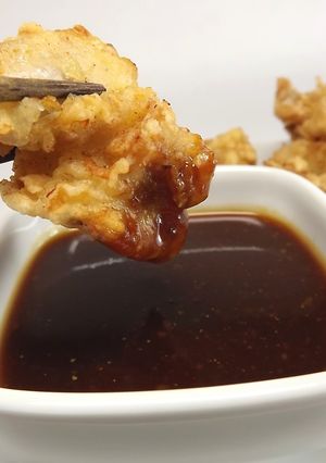 いつもの唐揚げに添えて「舞昆みそソース」-レシピのメイン写真