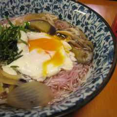 ナスと玉ねぎの温かいそうめん-レシピのメイン写真
