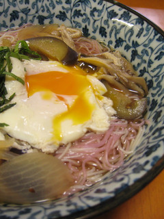 ナスと玉ねぎの温かいそうめん-レシピのメイン写真