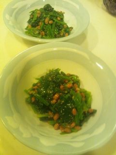 納豆とほうれん草のごま和え-レシピのメイン写真