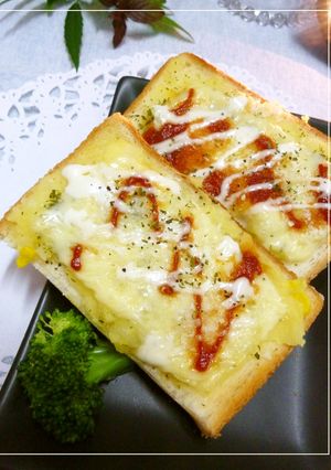 コーンコロッケ風トースト-レシピのメイン写真