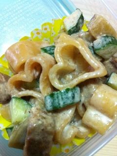 余った豚の角煮でマカロニサラダ-レシピのメイン写真