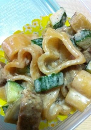 余った豚の角煮でマカロニサラダ-レシピのメイン写真