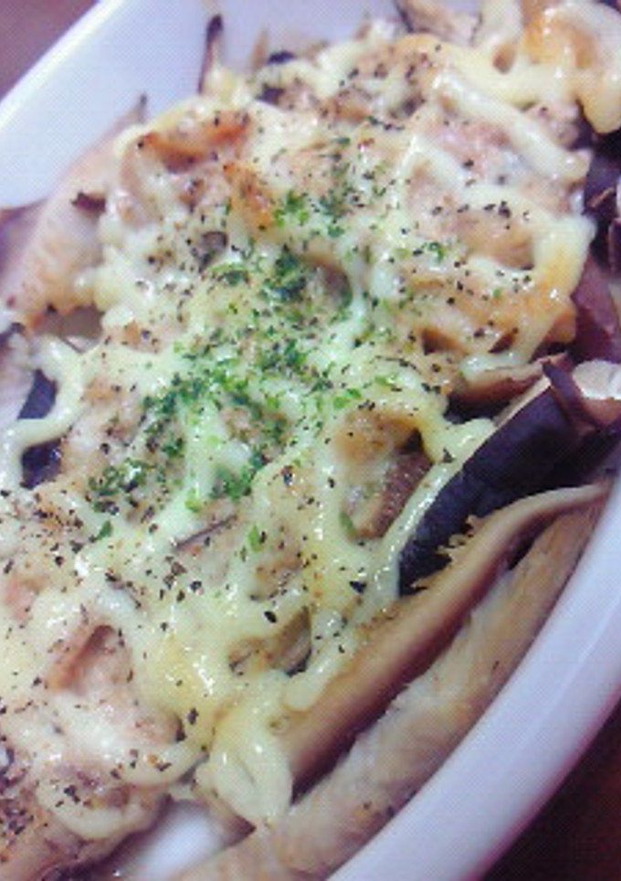 しいたけのツナマヨ焼き-レシピのメイン写真
