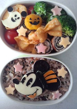 キャラ弁☆ハロウィンミッキー-レシピのメイン写真