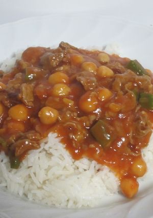 ラム肉とひよこ豆のトマト煮~異国の味~-レシピのメイン写真