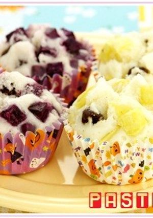 2色さつまいもの簡単蒸しケーキ*-レシピのメイン写真