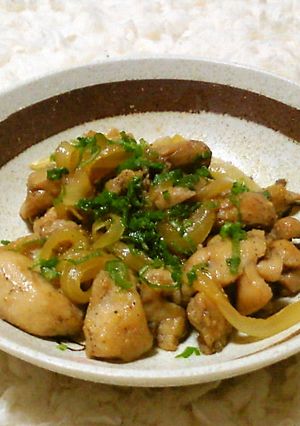 唐揚げ味＊鶏と玉葱の炒めたん♪-レシピのメイン写真
