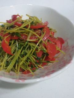 豆苗の炒めもの-レシピのメイン写真