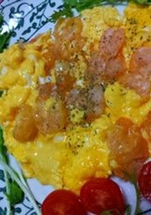 海老の、チーズオムレツ-レシピのメイン写真