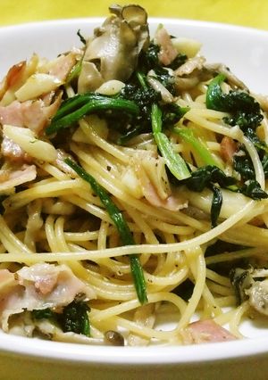 残り食材でにんにく醤油バターの和風パスタ-レシピのメイン写真
