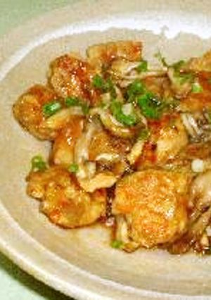 鶏つくねとまいたけがらめ-レシピのメイン写真
