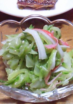 キャベツとかにかまの酢味噌和え-レシピのメイン写真