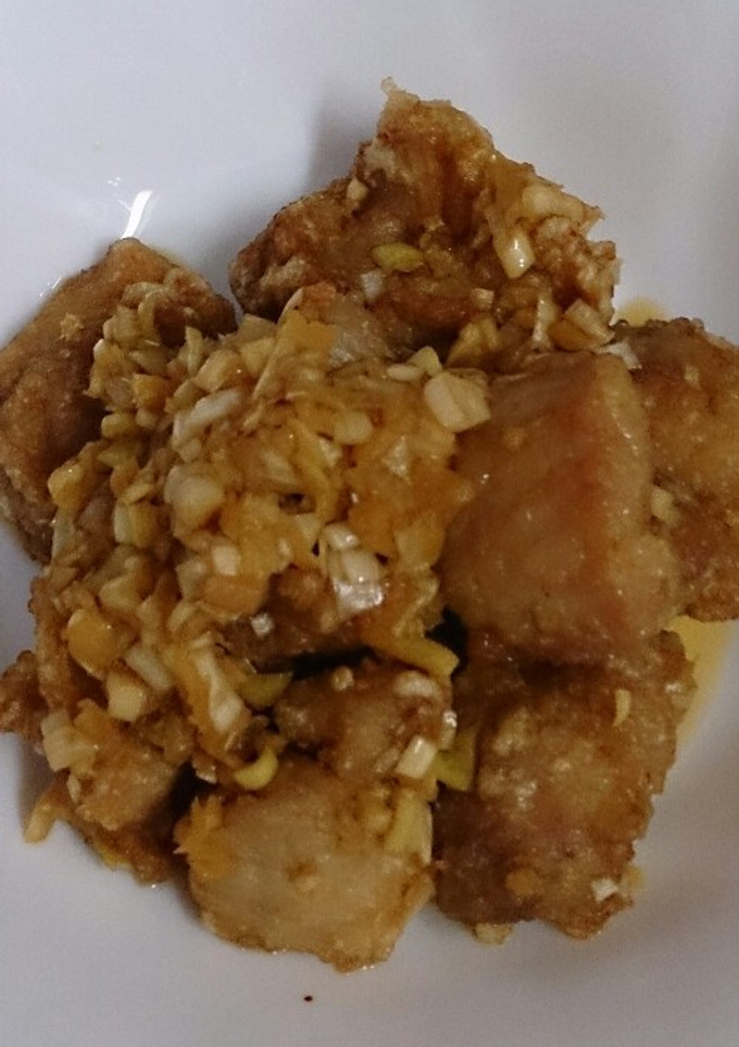 鶏モモのから揚げの甘酢和え-レシピのメイン写真