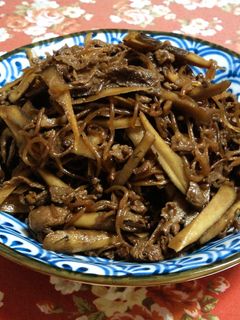 牛肉とごぼうのすき煮-レシピのメイン写真