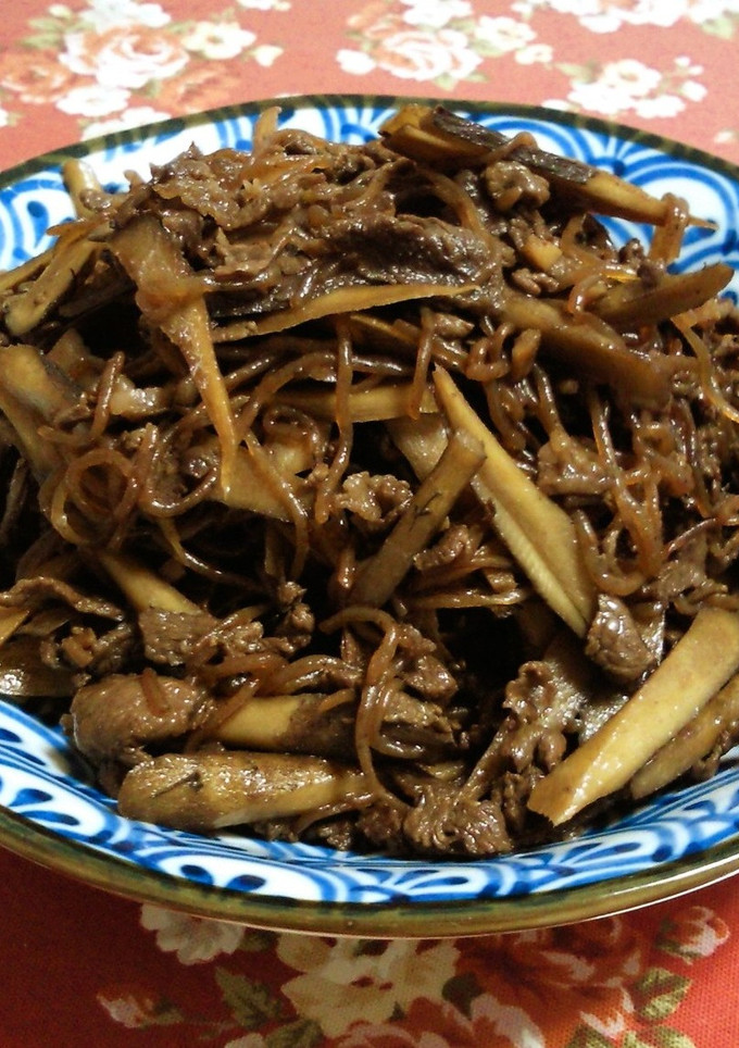 牛肉とごぼうのすき煮-レシピのメイン写真