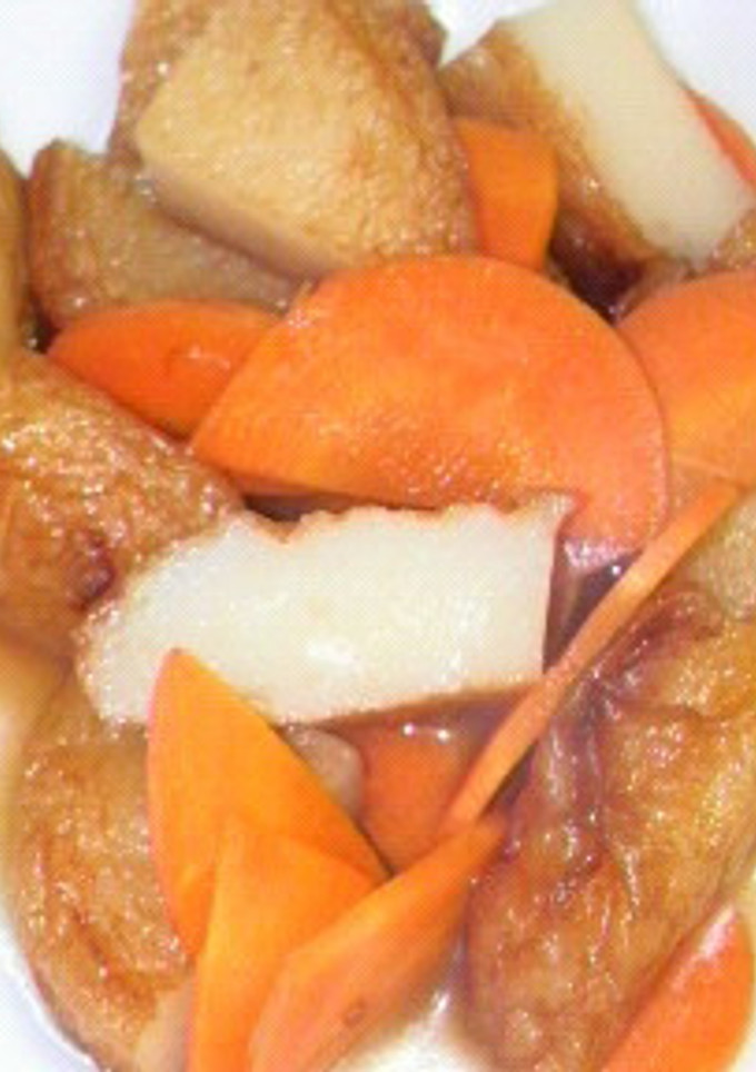 超簡単♪さつま揚げとニンジンの簡単煮-レシピのメイン写真