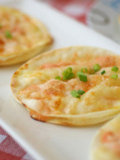 餃子の皮の明太カナッペ-レシピのメイン写真
