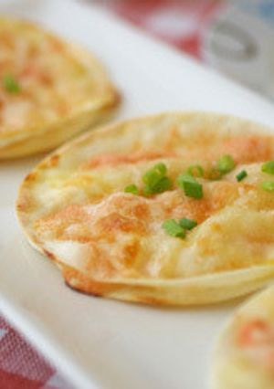 餃子の皮の明太カナッペ-レシピのメイン写真