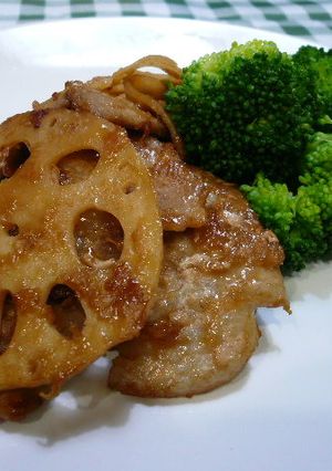 しょうが焼き + 梅☆-レシピのメイン写真