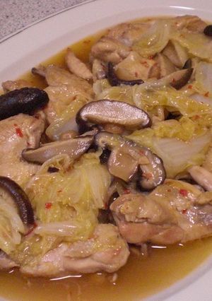 鳥の手羽肉と白菜のスパイシー煮込み-レシピのメイン写真