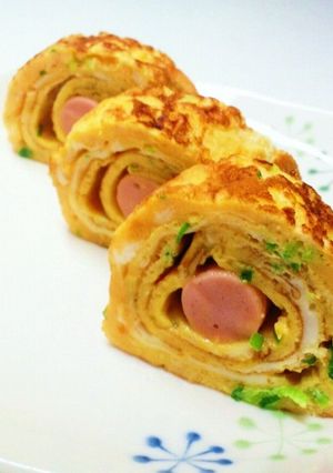 *魚ニソねぎ卵焼き*-レシピのメイン写真