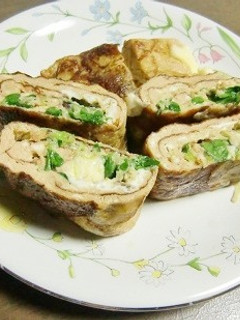 とんかつソース入りの、チーズ卵焼き♬-レシピのメイン写真