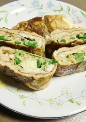 とんかつソース入りの、チーズ卵焼き♬-レシピのメイン写真