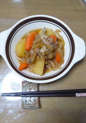 豚肉の肉じゃが ~母の味~-レシピのメイン写真