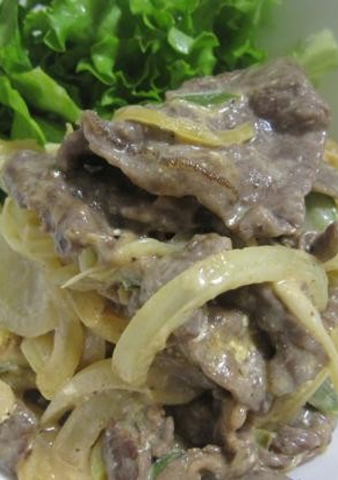 牛もも肉と野菜のマヨネーズ炒め-レシピのメイン写真