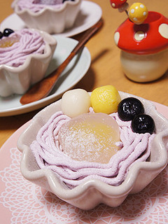 簡単♪白玉だんごの紫いもパフェ♪-レシピのメイン写真