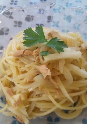 りんごとジャガイモのシャキシャキパスタ-レシピのメイン写真