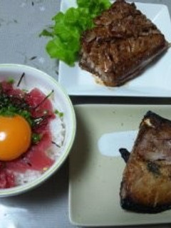 マグロのハラボ(ハラス)のバター炒め-レシピのメイン写真